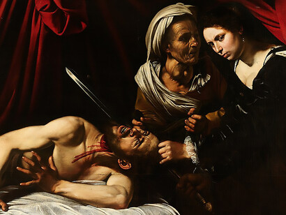Judith Beheading Holofernes, painting by Caravaggio, 1598–1599