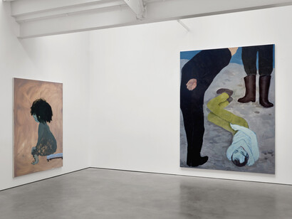 Sanya Kantarovsky, The House of the Spider, Modern Art Helmet Row, exhibition view, 8 May - 12 June 2021. Courtesy: the artist and Modern Art, London. Photo: Robert Glowacki