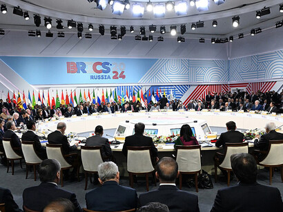 Kazan hosted the first plenary session of the 16th BRICS Summit in 2024 as part of the Outreach/BRICS+ initiative, bringing together member states and partner nations to discuss key global economic and political challenges, Russia

