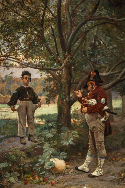 Eduardo Zamacois, El guarda campestre, 1867. Cortesía de Museo Bellas Artes de Bilbao