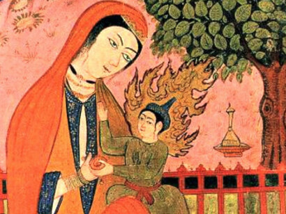 En el santuario de la Kaaba, situado en la Meca, existían 360 ídolos. Más tarde se sumaría un icono de la Virgen María con el Niño en los brazos  