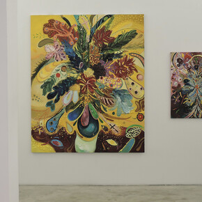 José Luis Valverde, En la cruz me coso yo, exhibition view. Courtesy of Galería Silvestre