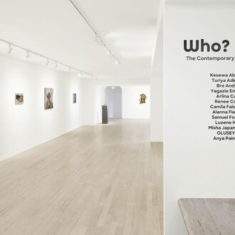 Various artists, Who? Me? Exhibition view. Courtesy of Hannah Traore Gallery