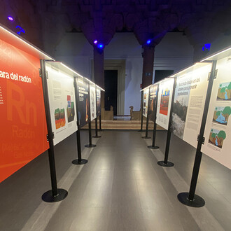 Geología y minería para la habitabilidad del planeta, vista de exhibición. Cortesía de la Casa de la Ciencia