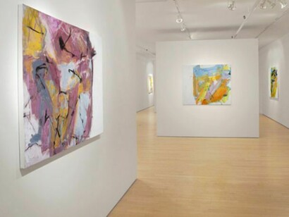 Natalie Edgar, Installation view - titled left to right: Calle, 2013; Watermark, 2012; Night Life, 2012