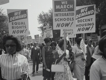 Protest for school integration, Washington, D.C, USA, 1963