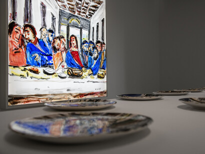 Christopher Lehmpfuhl, Mehr licht, exhibition view. Courtesy of Kornfeld Galerie