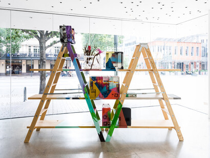 Jessica Stockholder. Courtesy of The Contemporary Austin