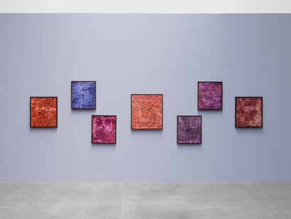 Felipe Baeza, Sentir un entonces y un allí, vista de exhibición. Cortesía de kurimanzutto
