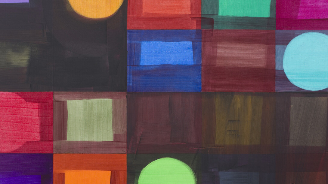 Wilbury Four, 2017, acrylic on canvas, 100 x 150 cm. Courtesy of FOLD