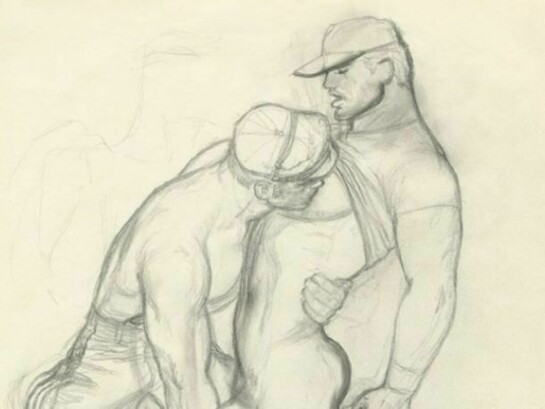 Tom of Finland, Untitled, 1975, graphite on paper, 29.8 x 21 cm, (MA-FINLT-00029), Copyright Tom of Finland ® Foundation