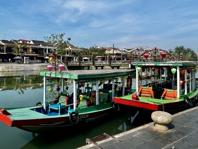 A view of the riverside at dusk in Hoi An, Vietnam ©Alma Reyes