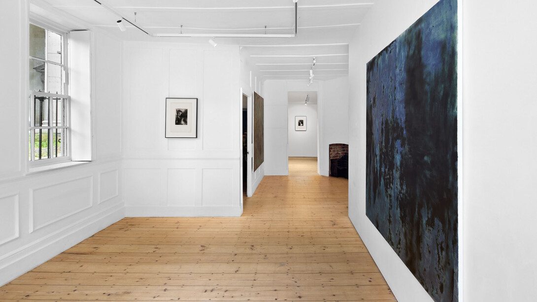 Odilon Redon and Kate Spencer Stewart, Nuit, exhibition view. Courtesy of Emalin Gallery