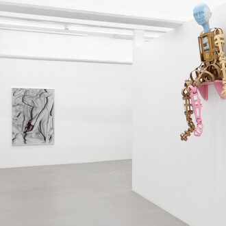 Various artists, All together: goodbye master!, vista della mostra. Cortesia di ArtNoble Gallery