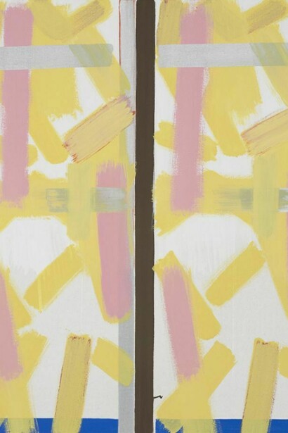 Bernard Piffaretti, Sans titre, 2013, acrylic on canvas, 81 x 65 cm / 31.8 x 25.5 in, courtesy of Herald St, London and Galerie Frank Elbaz, Paris