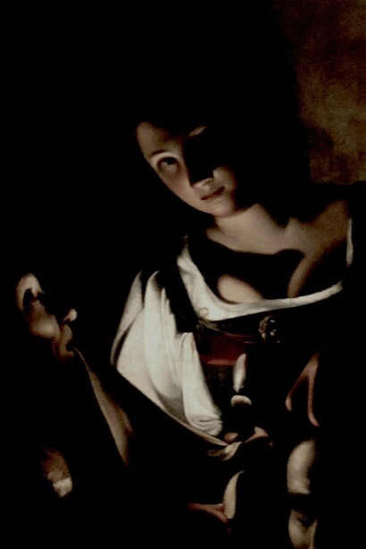 Judith con la cabeza de Holofernes, por Carlo Saraceni 