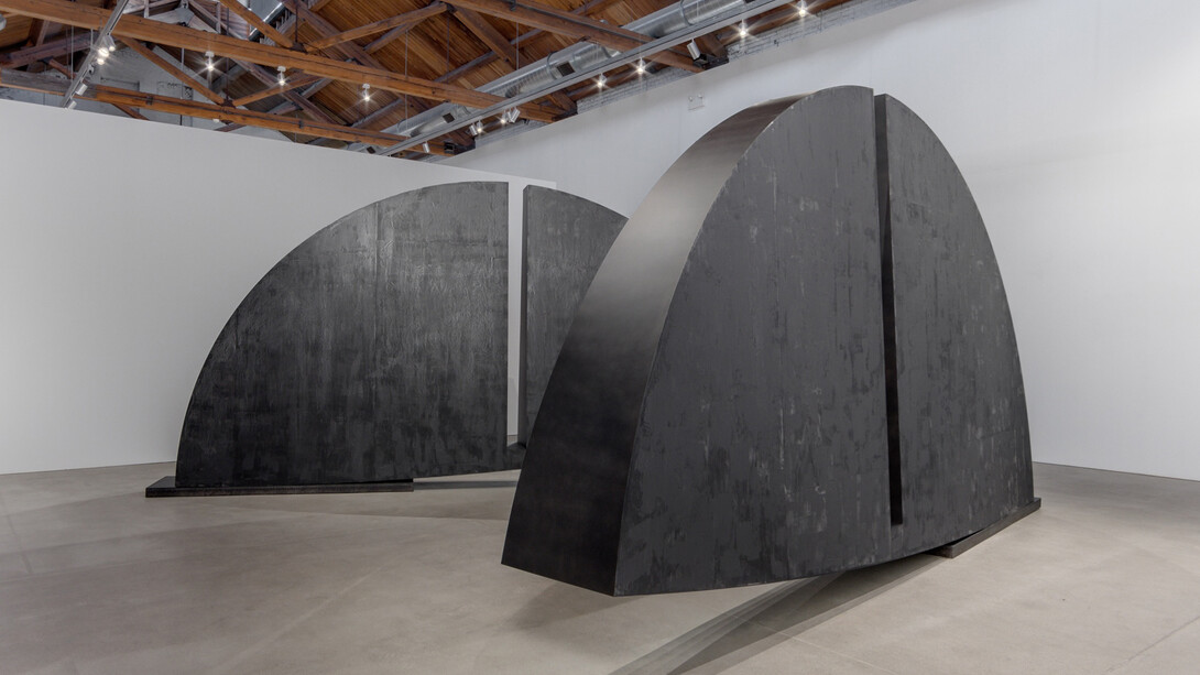 Torkwase Dyson, Of line and memory, exhibition view. Courtesy of Gray Gallery