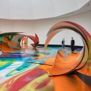 Katharina Grosse, The sprayed dear, exhibition view. Courtesy of Staatsgalerie Stuttgart