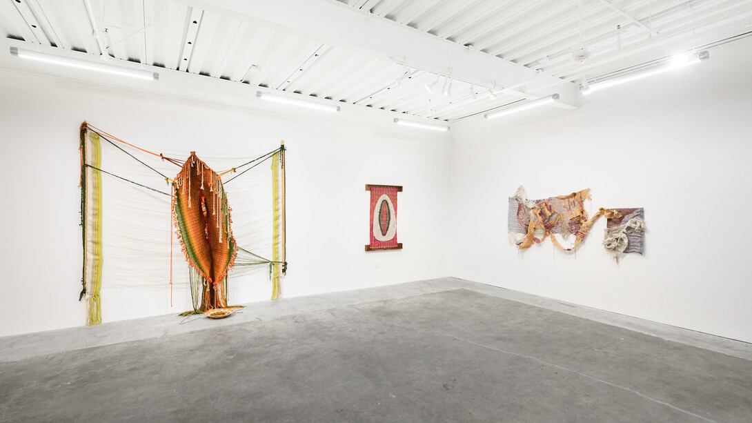 Kira Dominguez Hultgren, Our daily parenthetical, exhibition view. Courtesy of Eleanor Harwood Gallery