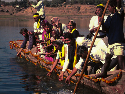 Rivers are sacred to most communities, but industrial modernity treats them as commodities for exploitation @ Ashish Kothari