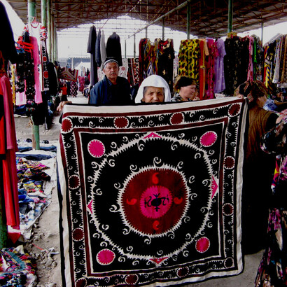 The Sunday market in Urgut, Samarqand Province, Uzbekistan