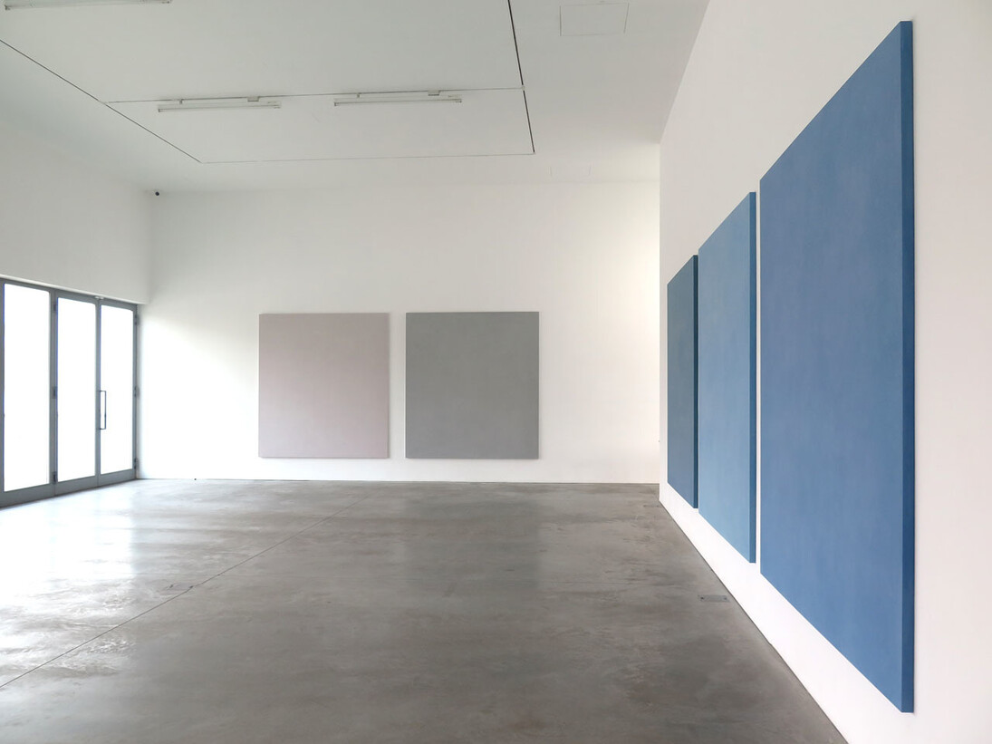 Anselmo, Laib e Spalletti, exhibition view, Galleria Lia Rumma