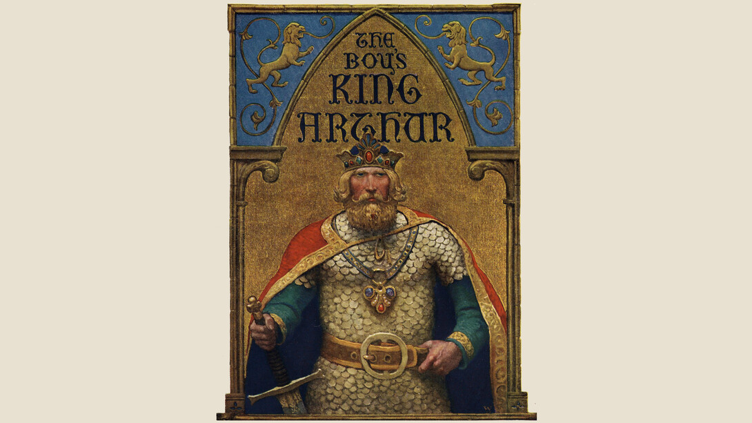 Illustrazione di Re Artù, nome originario inglese: Arthur