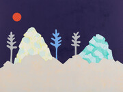 Cara Nahaul, I Hope the Moon is Listening, 2015, Oil and acrylic on canvas, 110 x 140 cm (43.31 x 55.12 in)