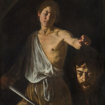 Caravaggio, "David con la testa di Golia", 1609-1610, Galleria Borghese, Roma, Italia 