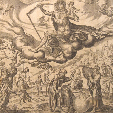 Harmen Jansz, Melancholici (Melancólico), placa 3 de la serie de los cuatro temperamentos