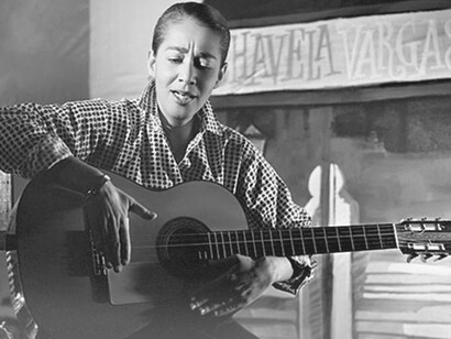 La cantante mexicana de origen costarricense, Chavela Vargas