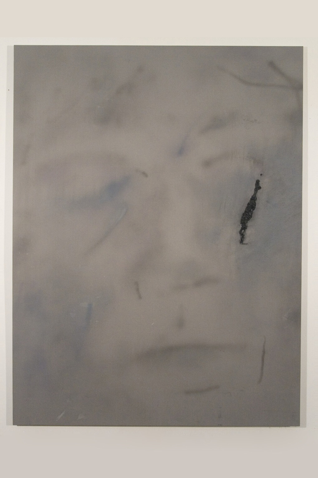Ian Swanson, aging3, 2014-2015, airbrushed acrylic, graphite on rayon,  62 x 46 in.
