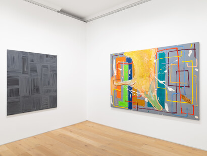 Various artists, Potential colour, exhibition view. Courtesy of Galerie Max Hetzler