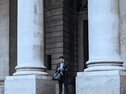 Saliendo del tribunal