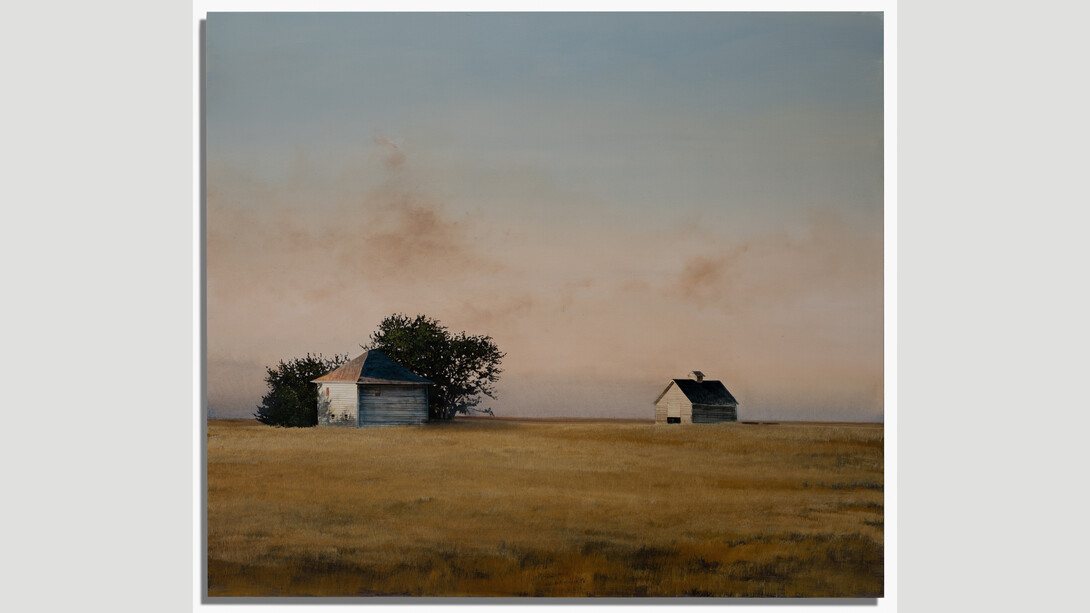 Michael Gregory, Minowi, 2023. Oil on canvas on panel, 52 x 60 inches. Courtesy of the artist and Berggruen Gallery