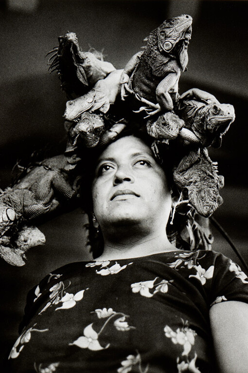Graciela Iturbide, Nuestra señora de las iguanas (Our lady of the iguanas) (detail), Juchitán, Oaxaca, 1979. Mit freundlicher genehmigung des Dom Museums
