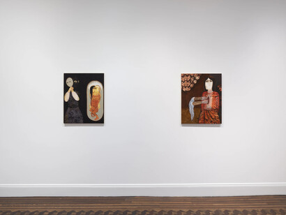 Samira Abbassy, Psychic intrusion, exhibition view. Courtesy of Richard Saltoun Gallery