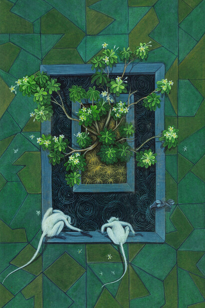 Sonali Sonam, In the series of : सफर  नगाना  का (Journey of the Negligible I), 2023. Courtesy of Vadehra Art Gallery