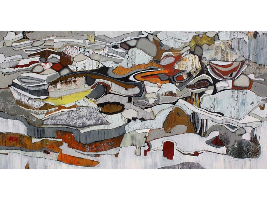 Chase Langford, Indian Wells 2 (2014), Oil on canvas, 30 x 52 inches