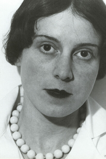 Ilse Bing (American, b. Germany, 1899-1998): Gelatin silver print on warm-toned, matte surface paper, 11 1/8 x 8 inches (28.3 x 20.3 cm). Printed by the photographer in Paris and mounted for exhibition. Initialed and dated, in ink, on recto. Stamped "Foto / Ilse Bing / 1931" on mount recto. Signed, titled and dated, in pencil, on mount verso.