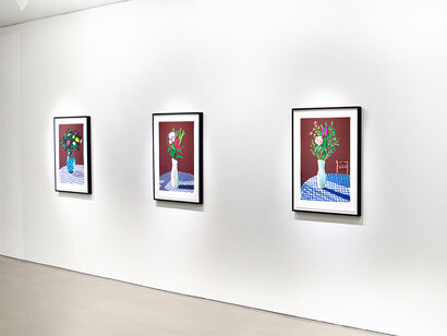 Donald Sultan, In bloom, exhibition view. Courtesy of David Benrimon Fine Art