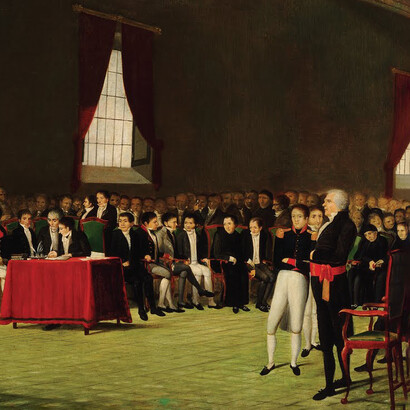Juan Lovera, El 5 de Julio de 1811. Óleo sobre tela, 1838 (detalle)