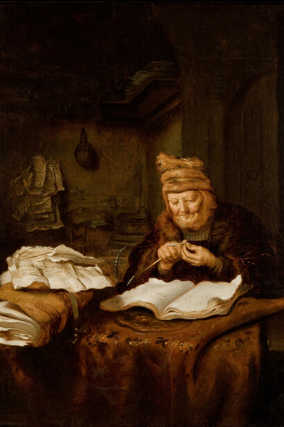 Salomon Koninck, The old philosopher, 1645-1650. Cortesía del Phoenix Art Museum
