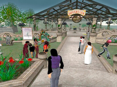 SecondLife, dove degli utenti definiti come residenti potevano spostarsi grazie ad avatar che li rappresentavano in un mondo virtuale 