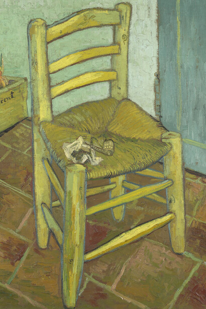 Vincent van Gogh, Van Gogh's chair, 1888. Courtesy of The National Gallery