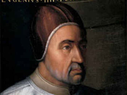 Cristofano dell'Altissimo su soggetto di Jean Fouquet, Papa Eugenio IV (dettaglio), 1568 circa; olio su tavola, 60x45 cm, Galleria degli Uffizi, Firenze, Italia