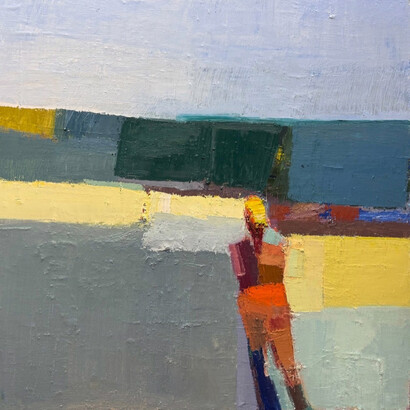 Sandy Ostrau, Sea and beach path (detail). Courtesy of Anne Loucks Gallery