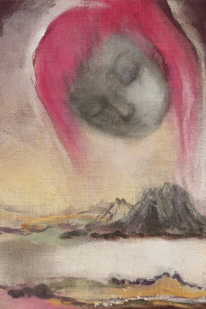 Leiko Ikemura, Pink hair II (detail), 2019. Mit freundlicher genehmigung des Albertina Museums