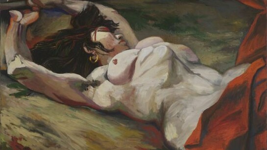 Renato Guttuso, Eroina (L'eroina garibaldina/Partigiana assassinata), 1954, olio su tela, cm. 110 x 120,  Courtesy Galleria d'Arte Maggiore G.A.M., Bologna (Italy)
