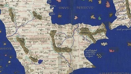 Mappa tolemaica dell'Arabia Felix.